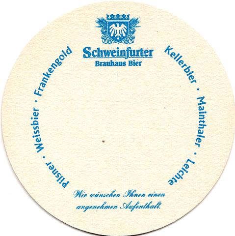 schweinfurt sw-by brauhaus rund 1fbg 3b (215-u wir wnschen-blau)
